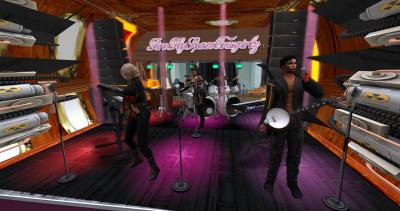 our Mobile-Stage-Shuttle inside wit first Band -Sessions