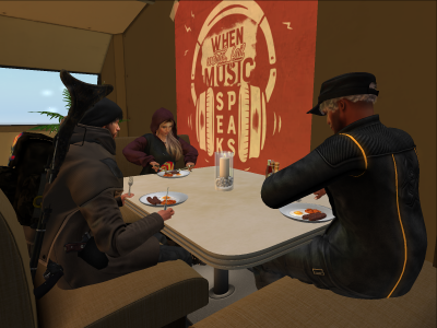 Meeting foe Dinner Blade and Malcom + Crissi